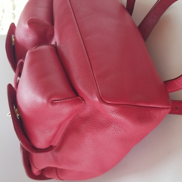 Coach Billie Leather Backpack in Classic Red - Picture 5 of 13